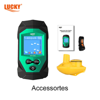 Lucky fish finder FL068-W écran emblématique en couleur de 2 pouces avec capteur transducteur