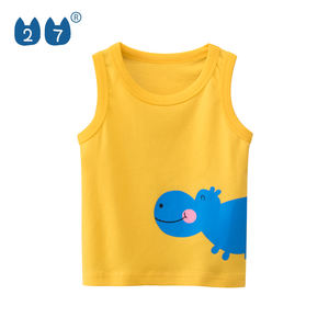 صدرية أطفال صيفية جديدة 2021 بتصميم رسوم متحركة برقبة مستديرة بدون أكمام للأولاد - Product Image 3