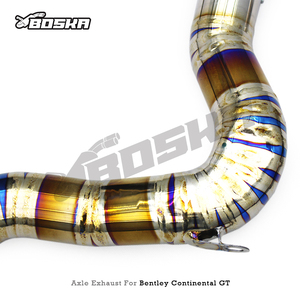 Sistema de Escape Personalizado con Válvula para Bentley Continental GT V12 6.0T 2018-2024, Tubo de Escape de Titanio Boska Racing, Silenciador - Product Image 3