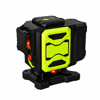 Niveau laser croisé vert 16 lignes de qualité industrielle, auto-nivelant 360°, luminosité réglable, télécommande, fonctionnalités pour accrocher des tableaux