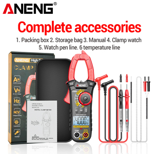 <span class=keywords><strong>Multimètre</strong></span> à pince numérique ANENG CM84, courant DC/AC, tension, capacité, résistance, test de diode, outils de test CAT III 600V - Product Image 6