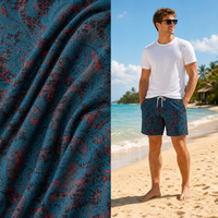 Tissu d'activewear en polyester et élasthanne imprimé numériquement, respirant, extensible, pour garçons et filles, écologique, doux, extensible dans les quatre sens