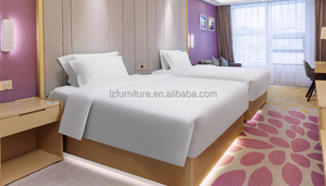 Ensemble de meubles de chambre d'hôtel 3 étoiles sur mesure, lit en bois contreplaqué moderne pour hôtel d'affaires économique, mobilier de chambre d'hôtes pour motel - Product Image 5