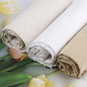 <span class=keywords><strong>Tela</strong></span> de punto de cruz hecha a mano para bordado de aguja, tejido de lino natural personalizado, color blanco y beige, a bajo <span class=keywords><strong>precio</strong></span> - Product Image 3