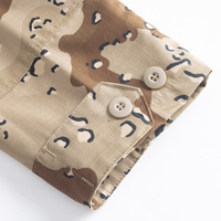 Combinaison de combat de chasse tactique personnalisée en 6 couleurs de camouflage du désert aux pépites de chocolat style ACU avec veste et pantalon TC 65/35 Ripstop