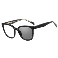 Monture de lunettes optiques Partagas Square TR90 avec charnières à ressort et branches CP, anti-lumière bleue, photochromiques, UV400 pour femmes