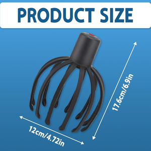 Masajeador de Cabeza para Alivio de Migrañas, Mejora la Circulación, Cuidado del Cabello, Manual, con Cable, Recargable por USB, Masaje por Vibración, 12 Meses de Garantía - Product Image 2