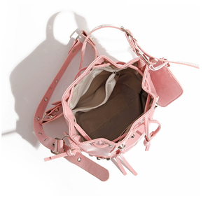 Sac à bandoulière de luxe pour femme en cuir PU, nouveau design, sac seau pour femme - Product Image 4