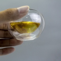 Tasse en verre à double paroi personnalisée en usine nouveau design avec un prix favorable pour le café et le thé