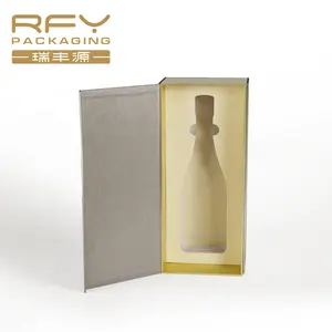 Foam insertion cardboard / paper wine box Single bottle Factory customization Luxury gift packaging