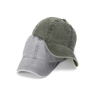 Gorro de sarga de algodón teñido con pigmento de algodón 100%, gorros lisos de estilo vintage, gorro lavado - Product Image 3
