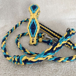 Collar de cuerda de paracaídas ajustable hecho a mano, conjunto de correa de collar de perro collier para chien smycz dla psa hunde leine led hundehalsband - Product Image 5