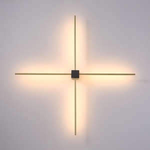 Applique murale de style luxueux à led, petite tige ultramince, <span class=keywords><strong>base</strong></span> avec texture métallique, nouveau modèle - Product Image 5