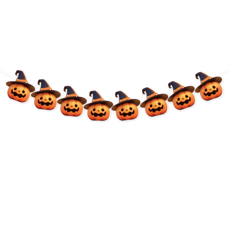 Bannière de citrouille d'Halloween