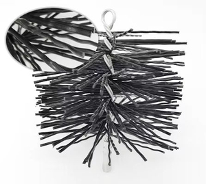 Kit de brosses de nettoyage pour poêle à granulés rond, foyer polyvalent et cheminée - Product Image 2