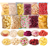 Bulk Groothandel FD Gemengde Fruitjes Knapperig Halal Gecertificeerd Vacuüm Gefrituurde Vriesgedroogde Gezonde Snacks Gedroogde Fruitmix