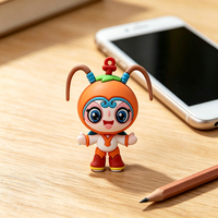 Figura de Tigre de Dibujos Animados en 3D Personalizada de PVC, Linda Estatua de Anime para Escritorio, Modelo Coleccionable para Regalo Promocional