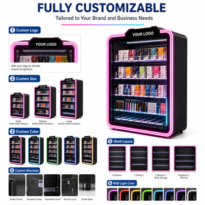 Support d'affichage de cigarettes et de snus en acrylique poli sur mesure, présentoir de comptoir en acrylique pour tabac avec éclairage LED - Product Image 2