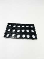 Service de découpe sur mesure EPDM – Bouchons carrés à clipser, joints durables pour le routage de câbles de machines, certifiés ROHS, dureté 20-90 Shore