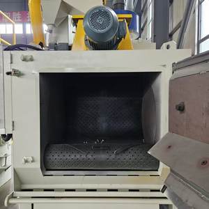 Machine de sablage à bande tournante CE avec système de <span class=keywords><strong>d</strong></span>époussiérage automatique pour application de revêtement <span class=keywords><strong>en</strong></span> poudre, moteur PLC haute pression - Product Image 4