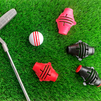 Kit de Marquage de Ligne pour Balle de Golf Premium – Outil d'Alignement à 3 Lignes avec Stylos Doubles – Accessoires de Golf Personnalisés
