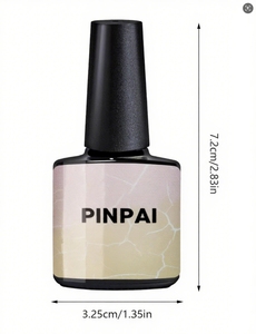 7.5ml di Gel UV incrinato smalto per unghie Air Dry ibrido Crackle <span class=keywords><strong>Set</strong></span> opaco Semi-permanente Base Top Coat acrilico Art <span class=keywords><strong>Set</strong></span> Manicure - Product Image 4