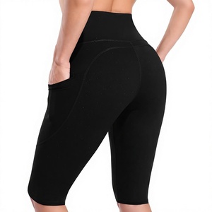 Custom High Waist <b>Biker</b> <b>Shorts</b> Women Yoga Gym Workout Athletic Compression Cycling <b>Shorts</b> with Side Pockets Activewear Leggings - Product Image 3