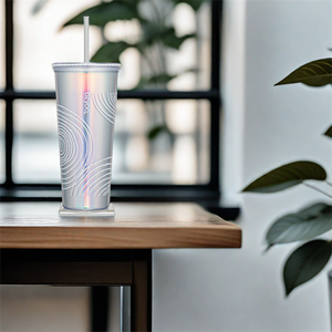 Venta al por mayor de alta calidad duradero vaso de acero inoxidable con pajitas para café - Product Image 6