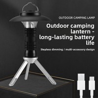 Lampe d'ambiance LED multifonctionnelle de style phare pour le camping, support triangulaire, longue durée de vie de la batterie, lampe de poche compacte d'urgence