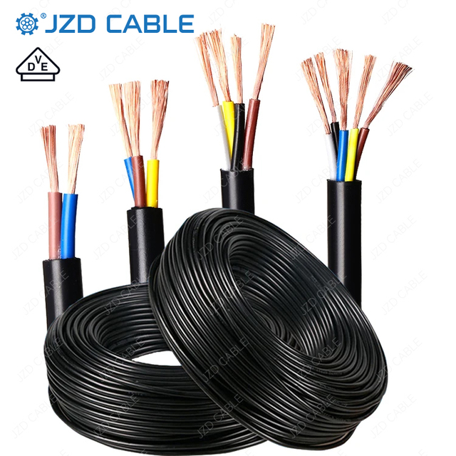 JZD VDEFactory VDE Power Cable H05RN-F H07RN-F 3X1.5 3X2.5 3X3.5mm2 Multi Specification Rubber Insulated Flexible Copper Wire