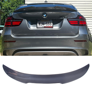 For E71 PSM Style Carbon Fiber <b>Rear</b> <b>Spoiler</b> Trunk Wing 2007-2014 - Product Image 1