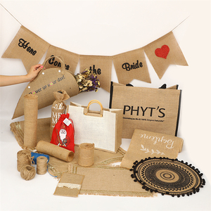 Bandera <span class=keywords><strong>Triangular</strong></span> y Pancarta de Yute Natural Reutilizable y Ecológica con Logotipo Personalizado para Bodas, Campamentos, Navidad y Días Festivos - Product Image 4