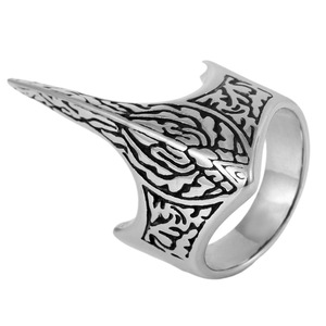 yunnique Men's <b>Titanium</b> Steel Bird Beak <b>Ring</b> Animal Zodiac Punk Jewelry Gift FY24001 - Product Image 5