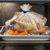 Sacs de cuisson jetables en plastique pour micro-ondes et four, pour poulet rôti et fruits de mer, du fabricant