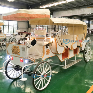 European Sightseeing Horse Drawn 4-<b>Wheel</b> Electric Wedding Carriage - Product Image 2