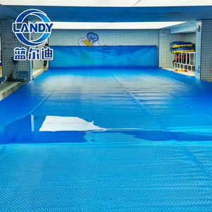 Landy ที่คลุมสระน้ำพลังงานแสงอาทิตย์16X32 LDPE ทนต่อรังสียูวีทนทานต่อความหนาวเย็นติดตั้งง่ายฝาครอบสระน้ำทรงสี่เหลี่ยมสำหรับฤดูหนาว - Product Image 3