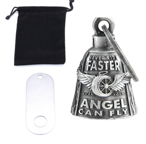 Clochette de moto <span class=keywords><strong>Ange</strong></span> Gardien, anti-malchance, pour motards hommes et femmes, porte-bonheur, cadeau, porte-clés, collier - Product Image 5
