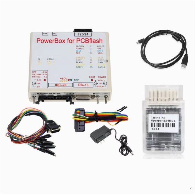 JTAG Working Power Box + Openport 2.0 for ECU Programmer J2534 Device FLASH with Complete Adapter