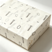 Papier de soie blanc de haute qualité en gros avec logo personnalisé, papier d'emballage pour vêtements et emballages cadeaux