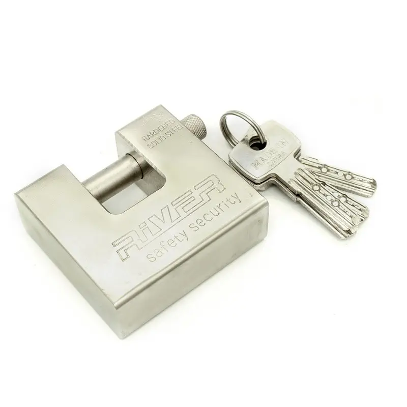 high quality 74mm Heavy Duty padlock Solid Steel Rectangle Computer Key Pad Lock