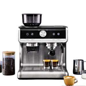 Machine à café semi-automatique noire, machine à expresso pour la maison, le magasin, le <span class=keywords><strong>bureau</strong></span>, avec mousseur à vapeur haute pression - Product Image 1