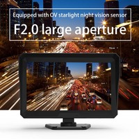 Système de caméra de recul BSD 4 canaux 10 pouces avec écran tactile TFT, enregistreur DVR, télécommande et écran partagé