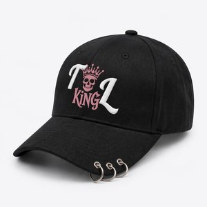 Fabricante de Gorras de Béisbol Deportivas Estructuradas de 6 Paneles con Logotipo Personalizado Bordado Plano, Estilo Urbano con Patrón de Letras - Product Image 1