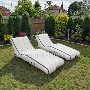 PVC Hermético Lazer Inflável Flutuante Sofá Sunbathing Yoga Mat Plataforma De Água Cama Grande Salão Inflável para a Água - Product Image 1