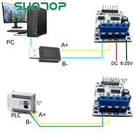 Módulo RS485 Modbus RTU para transmisor de corriente PLC, transmisión de medición de corriente, CC de 12V, 4-20mA, 0-5V, 0-10V, N4AIA04