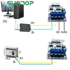 DC 12V <span class=keywords><strong>4</strong></span>-<span class=keywords><strong>20mA</strong></span> 0-5V 0-10V Điện Áp Tín Hiệu Mua Lại RS485 Modbus RTU Module Cho PLC Phát Hiện N4AIA04 Đo - Product Image 5