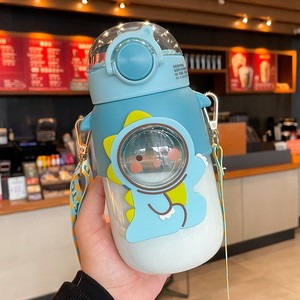 Nuova tazza di plastica Sippy per bambini simpatico cartone animato bambino scuola materna graduata tazza di acqua di plastica - Product Image 4