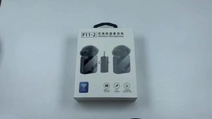 Micrófono Lavalier inalámbrico portátil 2 en 1 2, mini Clip de cuello de reducción de ruido doble pequeño para profesores - Product Image 6