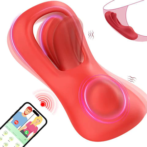 Vibromasseur télécommandé portable langue léchant clitoridien femmes sans fil porter culotte vibrante jouet pour Couple jouet sexuel adulte - Product Image 1