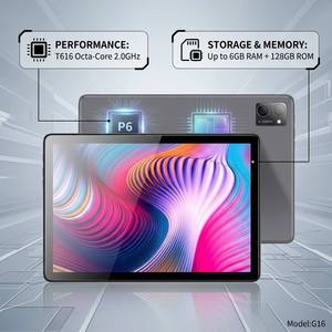 Tablette Android 14 T16 la plus récente 2026, puissante avec processeur T616 Octa-Core, écran 10,1 pouces, corps métallique fin de qualité supérieure, appels 4G LTE – L'équilibre ultime - Product Image 4